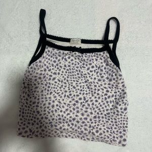purple cheetah print brandy melville tank